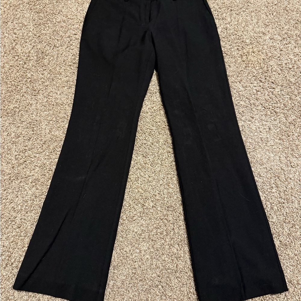 Ann Taylor Black Wide Leg Slacks